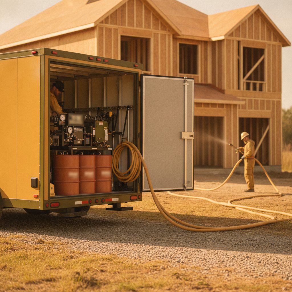 Choosing a Spray Foam Rig: Trailer vs. Truck-Mount